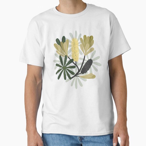 Australian Lemon Bottlebrush in Grey Palette Classic T-Shirt for Sale by CircusCreative