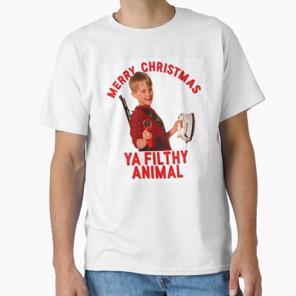 "Merry Christmas Ya Filthy Animal" Classic T-Shirt for Sale by tharsheblows