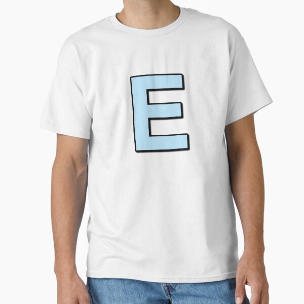Blue letter E Classic T-Shirt for Sale by imantahar