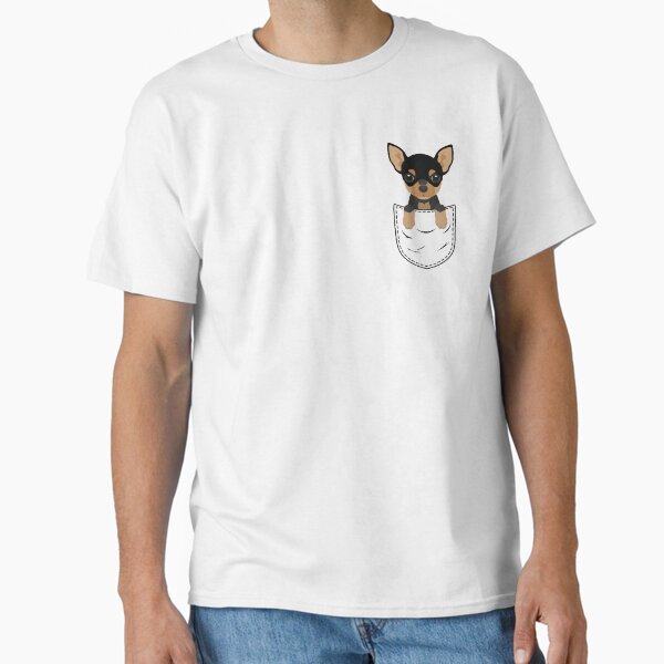 Chihuahua Dog in Pocket Classic T-Shirt for Sale by DogsHearted