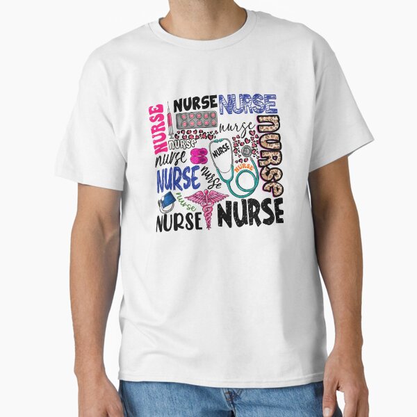 "Nurse, Leopard Print Nurse Life, Nurse Life" Classic T-Shirt for Sale by Nicobondar