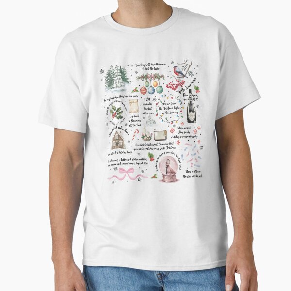 "Swifties Christmas Sweatshirt, Merry Swiftmas Shirt, Christmas Swifties Song Lyric Shirt" Classic T-Shirt for Sale by SuziLope