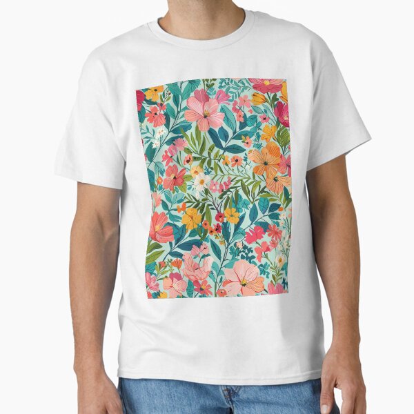 Bright Botanical Artwork Classic T-Shirt for Sale by CoolPixels