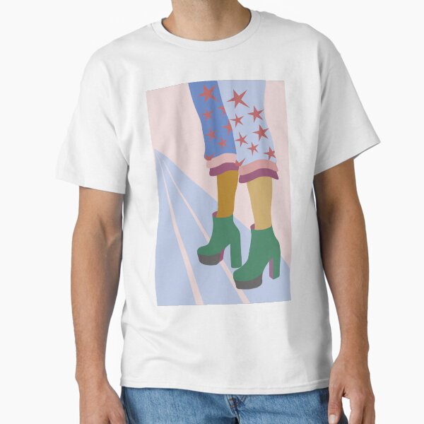 Space Clown Cowboy Boots - multicolored Classic T-Shirt for Sale by alisonm47