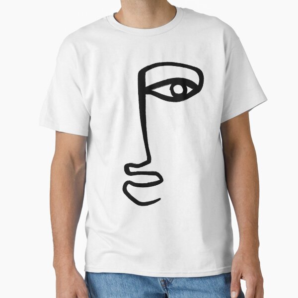 Abstract Face Classic T-Shirt for Sale by Tinteria