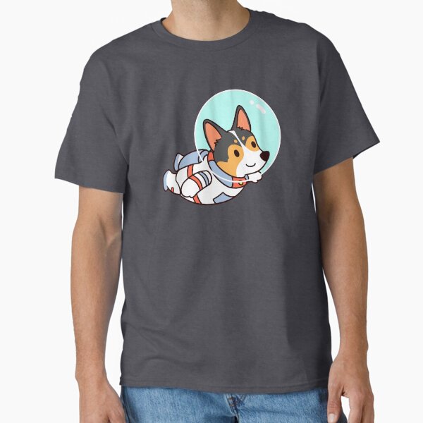 Astronaut Tri Color Corgi Classic T-Shirt for Sale by thepawster