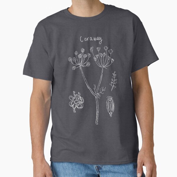 Caraway Botanical Illustration (Light Version) Classic T-Shirt for Sale by sapiensfelis