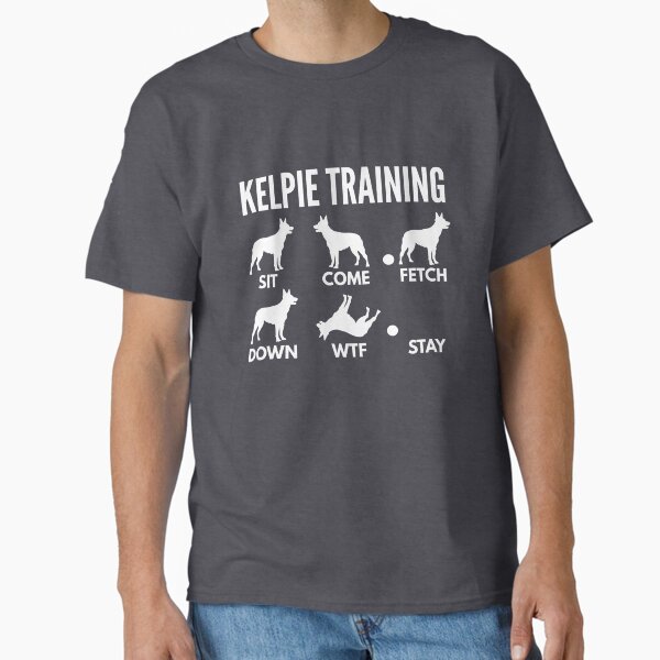 Australian Kelpie Training Barb Farmer Dog Tricks Classic T-Shirt for Sale by DoggyStyles
