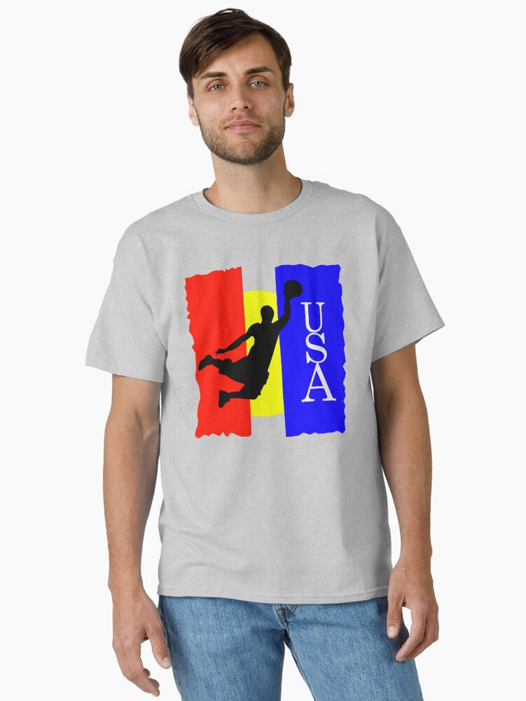 Bball Usa Classic T-shirt | Trendy Graphic Tee | Casual Unisex T-shirt