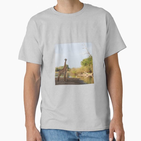 Giraffe by the Rufiji Classic T-Shirt for Sale by djcm1