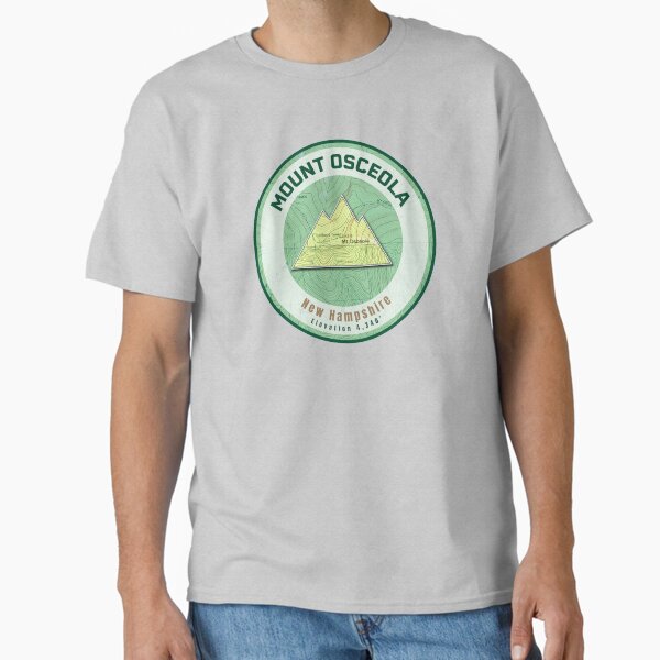 Mountain Map - Mt Osceola  Classic T-Shirt for Sale by grahamwilliams