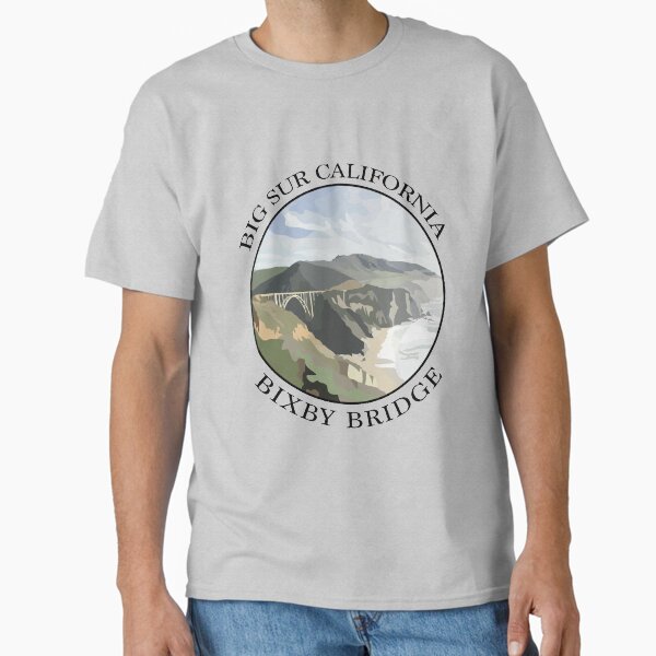 big sur bixby bridge Classic T-Shirt for Sale by libbymcclelland