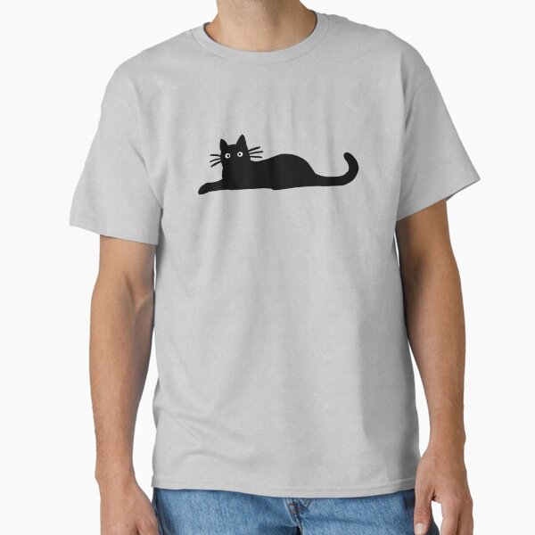 Black Cat Classic T-Shirt for Sale by ShortCoffee