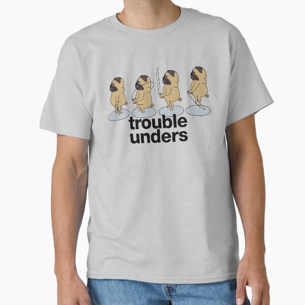 pug doing double unders trouble unders Classic T-Shirt by TrueType