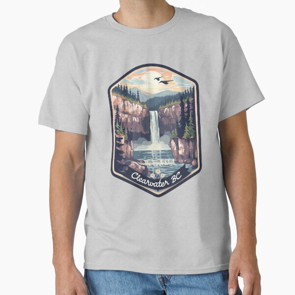 Clearwater British Columbia Helmcken Falls, Clearwater BC Nature Art, Canadian Wilderness  Classic T-Shirt for Sale by meganohm