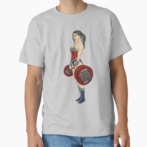 Superwoman lifter. Bodybuilder. Female are strong. Classic T-Shirt by soniaaseguin