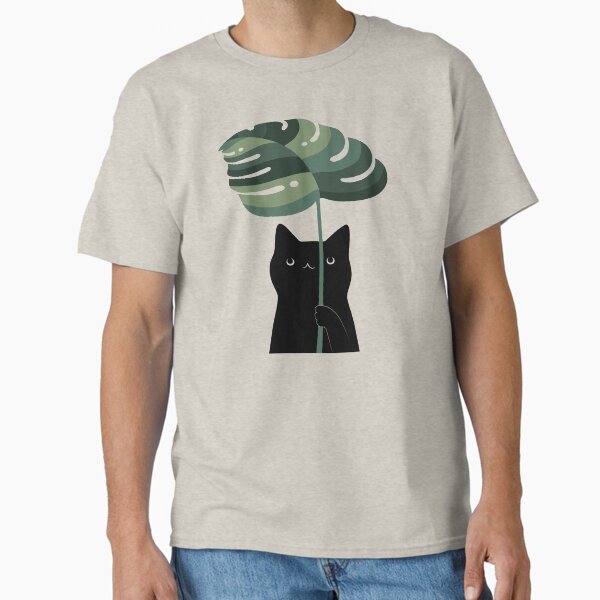 Cat and Plant 16 Classic T-Shirt for Sale by ilovedoodle