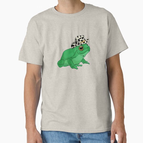 Cute Frog with Cowboy Hat: Kawaii Cottagecore Aesthetic Froggy, Western Rodeo Country Lover Toad Classic T-Shirt for Sale by MinistryOfFrogs