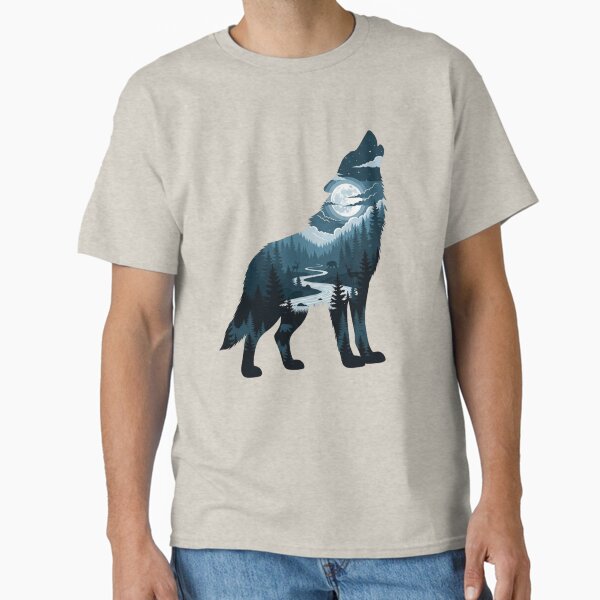 Howling Wolf's Wilderness Soul Classic T-Shirt for Sale by Hiro84