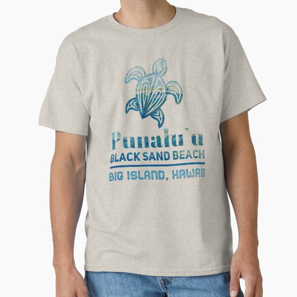 Punaluu Black Sand Beach Turtle Classic T-Shirt for Sale by JosephTHooper