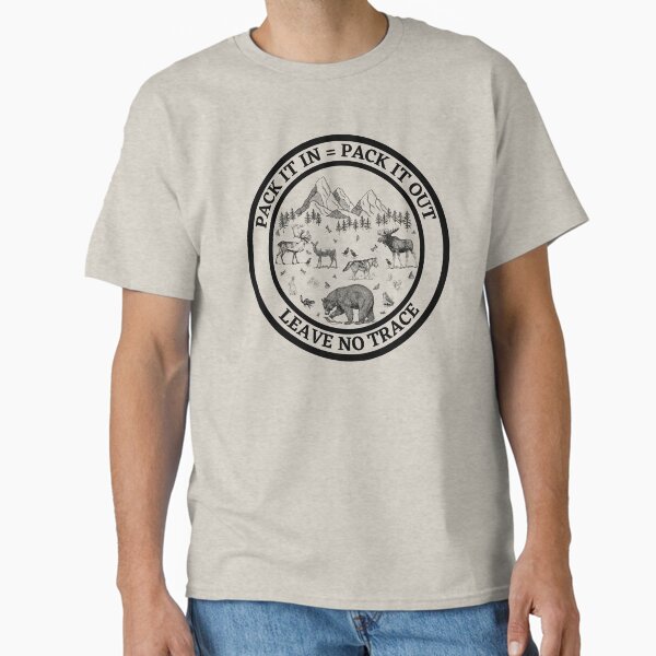 Forest Ethics Leave no Trace Outdoors Backpacking Hiking Classic T-Shirt for Sale by MountainShadow
