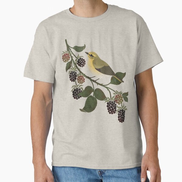 Chiffchaff in Blackberries Classic T-Shirt for Sale by littleclyde