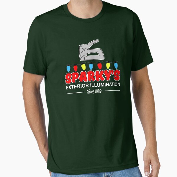 Sparky's Exterior Illumination Christmas lights Essential T-Shirt for Sale by goodtogotees