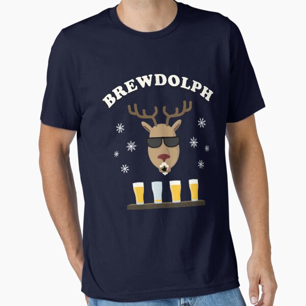 Brewdolph Christmas Reindeer Brew Dolph Essential T-Shirt for Sale by wwagiv