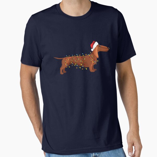 Dachshund Wiener Dog Christmas Light Essential T-Shirt for Sale by vilily