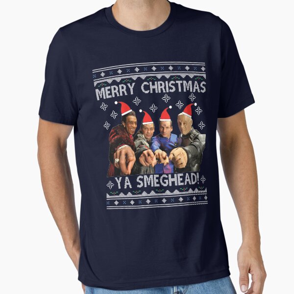 "Red Dwarf Merry Christmas Ya Smeghead" Essential T-Shirt for Sale by Nova5