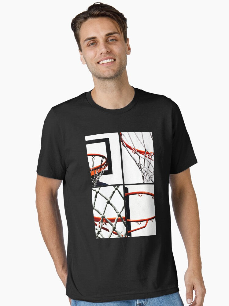 Basketball Photography Art Collage Essential T-shirt | Premium Basketball Jersey | Fan Edition Apparel