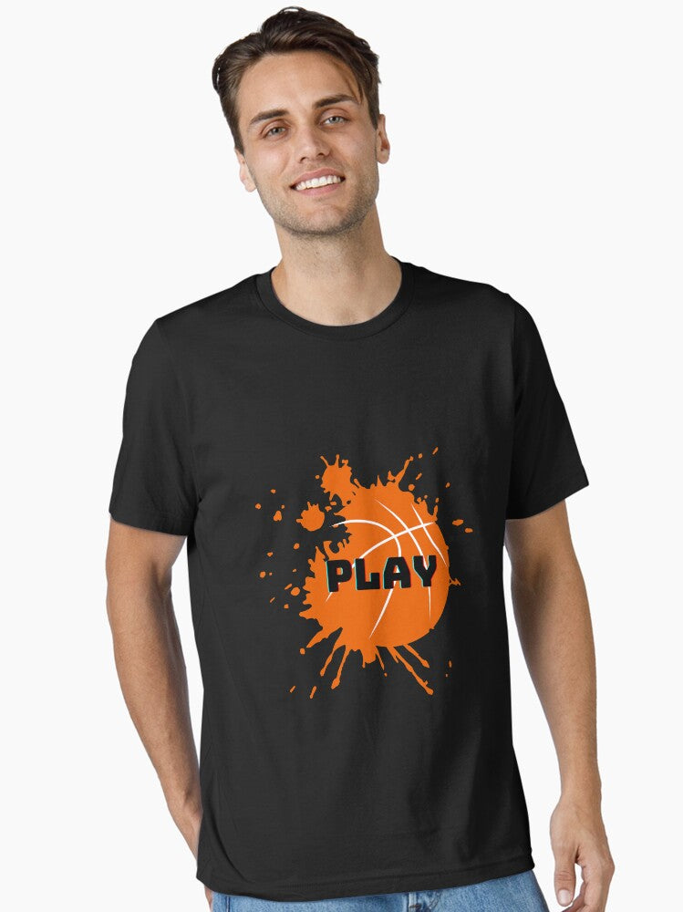 Born To Play Basketball - Orange Essential T-shirt | Premium Basketball Jersey | Fan Edition Apparel