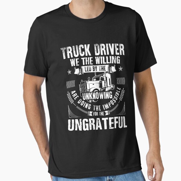 "fun truck driver | Truck Driver Shirt | Trucker Gift | Truck Driver Wife | Diesel Shirt | Truck Driver Accessories | Gift for Him" Essential T-Shirt for Sale by qtstore12