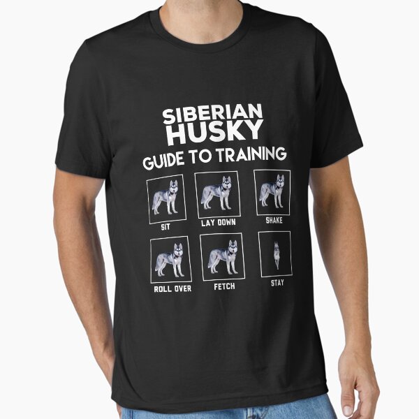 Siberian husky guide to training  Essential T-Shirt for Sale by ismailalrawi