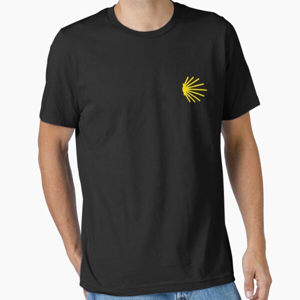 Camino De Santiago - Yellow Shell Trail Marker Essential T-Shirt for Sale by brizodesign