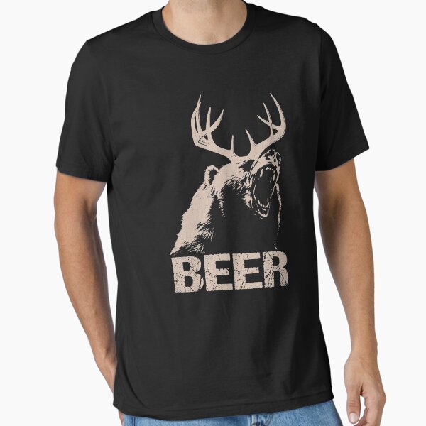 Beer Deer Bear Essential T-Shirt for Sale by trushirtdesigns