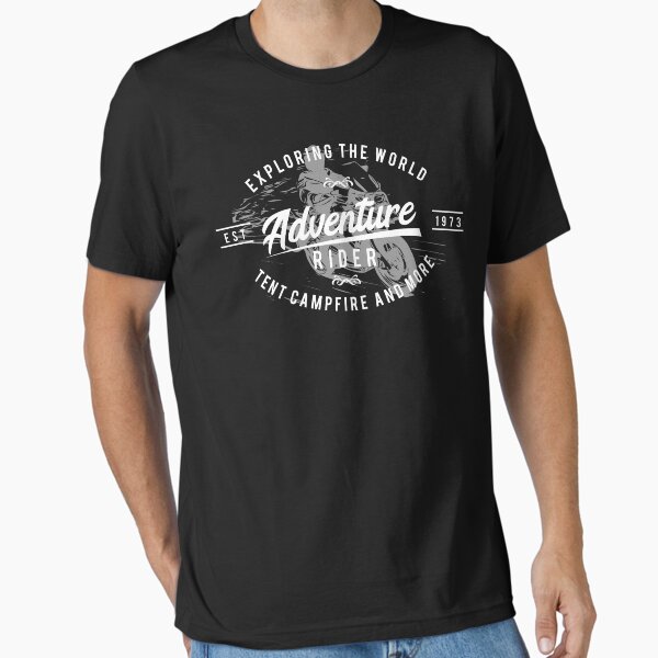 Adventure Rider Motorcycle Dirtbike Camping  Essential T-Shirt for Sale by starider