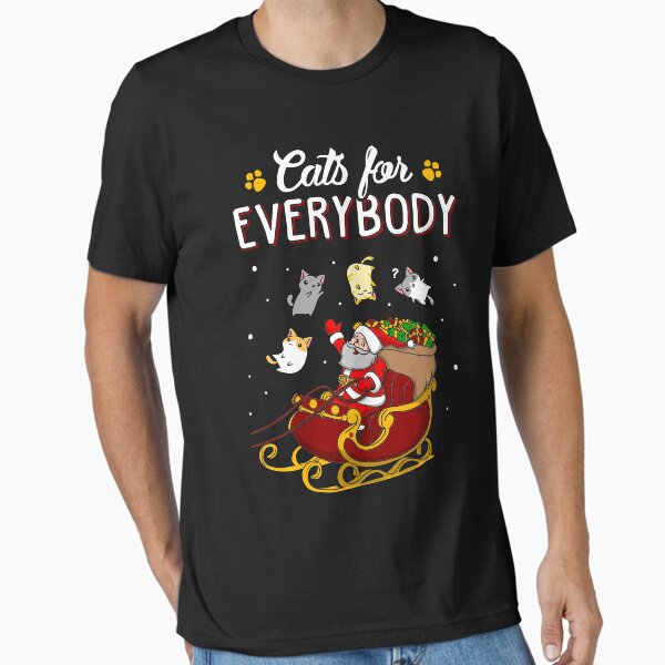 Cats For Everybody Funny Ugly Christmas Sweatshirt Essential T-Shirt for Sale by KsuAnn