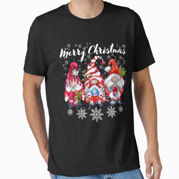 "Merry Christmas Gnomes" Essential T-Shirt for Sale by rrsum