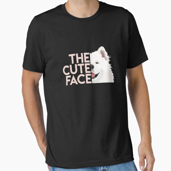 the cute face t-shirt : Gift For Moms and samoyed mom Essential T-Shirt for Sale by ANINICH