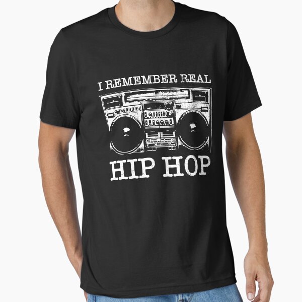 90's Hip Hop Classic Cassette Ghetto Blaster Essential T-Shirt by 4tomic
