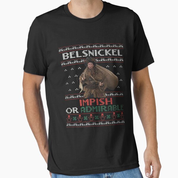 "Belsnickel Impish Or Admirable Dwight The Office Ugly Christmas" Essential T-Shirt for Sale by SBuck89