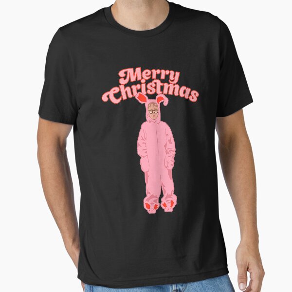 "Merry Christmas - Ralphie Pink Bunny Costume" Essential T-Shirt for Sale by Silky0110