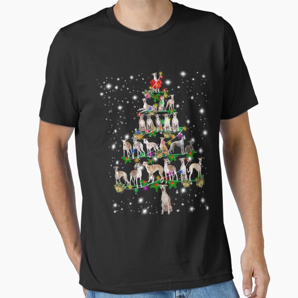 "Funny Christmas Whippet Dog Lovers Gift" Essential T-Shirt for Sale by RessieSmitham