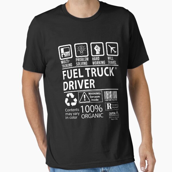 "Fuel Truck Driver T Shirt - Multitasking Job Gift Item Tee" Essential T-Shirt for Sale by watkinsmat