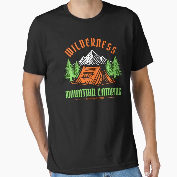 Wilderness Spirit | Mountain Adventure Camping Essential T-Shirt for Sale by typoinspired