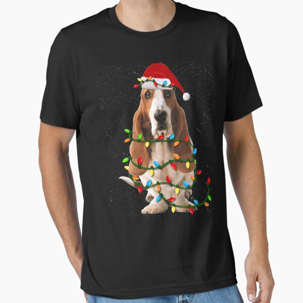 Basset Hound Christmas Basset Hound Dog Essential T-Shirt for Sale by HaileyCoolArts
