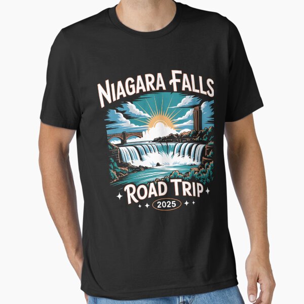 Niagara Falls Road Trip 2025 Family Trip Summer Vacation Essential T-Shirt for Sale by Sunset4Bones