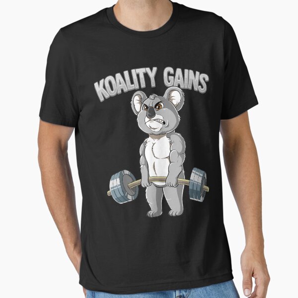 Koality Gains Koala Gym Bodybuilding  Essential T-Shirt for Sale by RonaldTAlvarado