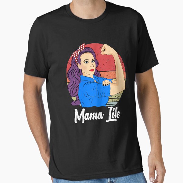 Mama Life Vintage Retro Sunset Mother’s Day Essential T-Shirt for Sale by ZNOVANNA